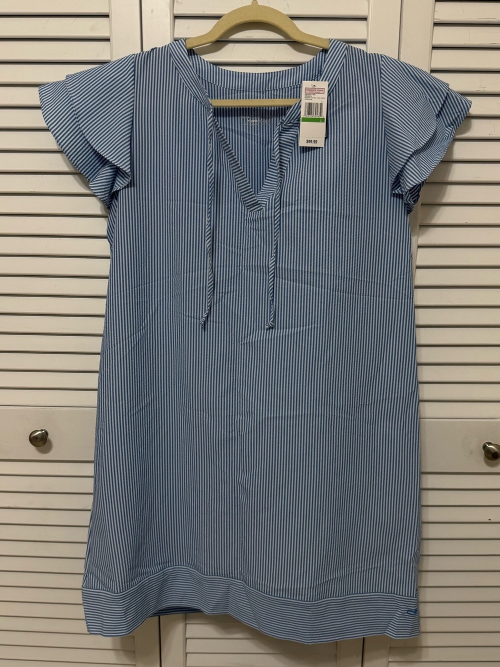 Vineyard Vines Blue & White Striped Performance Dress